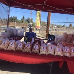 came and get your kettle corn  for the For the Super Bowl at lake Matthews general store parking lot 