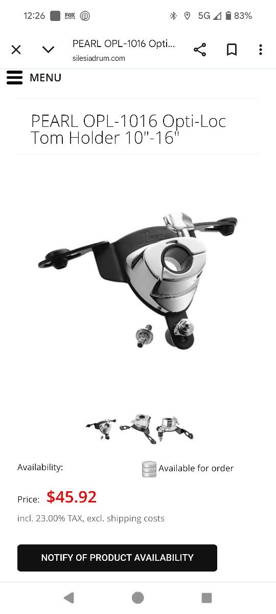 Pearl OPT-1016 Opti-loc