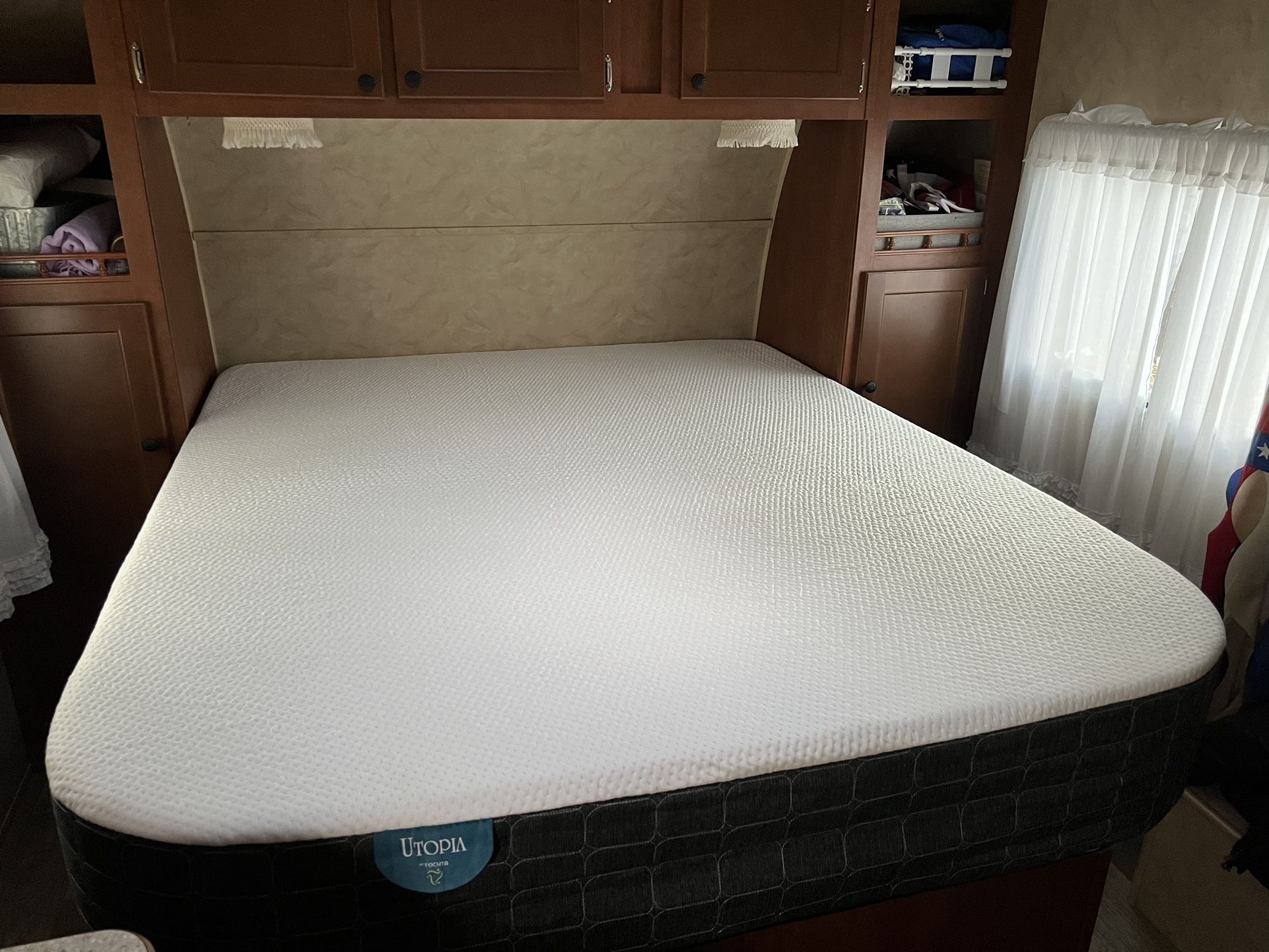 NEW Tochta RV Trailer Queen Short mattress 74” L x 60” W x 10” H Utopia Model Made in USA. $550 (paid $980)