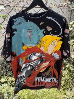 Full Metal Alchemist All Over Print Shirt Sz XL