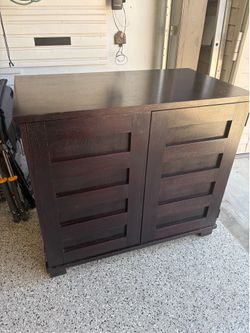 Office desk (convertible) that looks like high end  furniture piece when the doors are closed