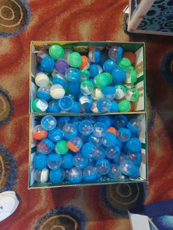 Box Lot of Toy Capsules
