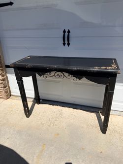 Distressed Spanish style console table