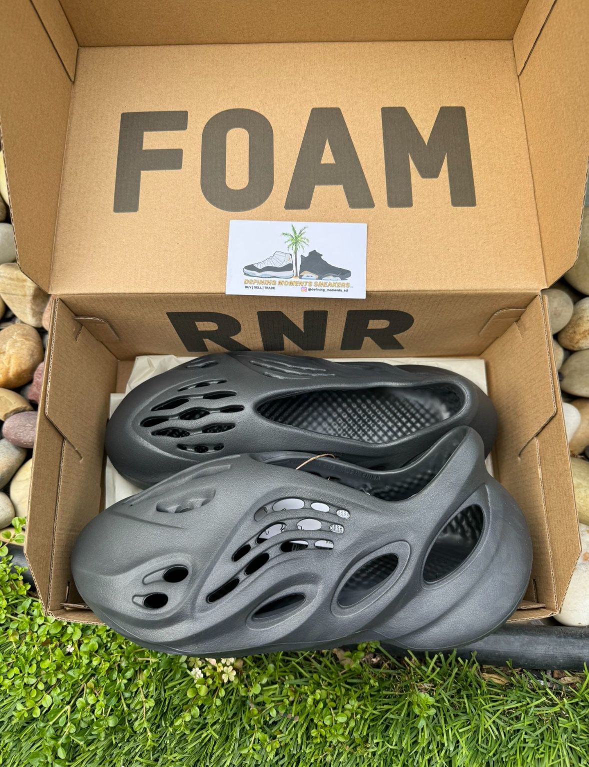 Adidas Yeezy Foam RNR Onyx Size 10k, 3k, 6, 7 & 11