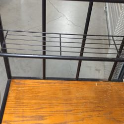 Kitchen or Patio Shelves with wine holder