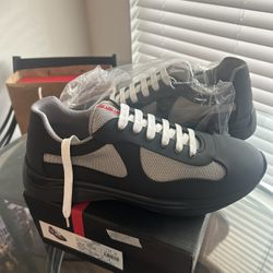 Men’s Prada Sneakers – Size 12 – $450  Authentic Prada sneakers in great condition. Comes with original box and Prada dust bag.  Serious inquiries onl