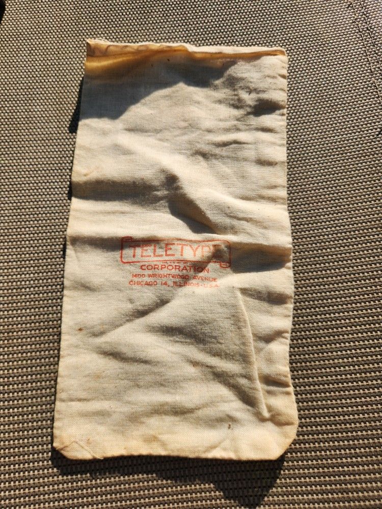 Vintage Chicago Teletype Corporation Canvas Bag