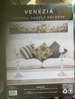 Venezia Crystal Candle Holders