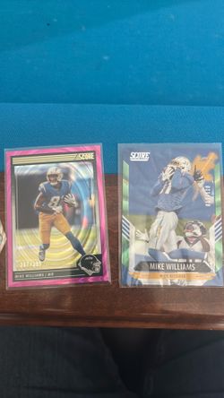 Two mike Williams Numbered Cards
