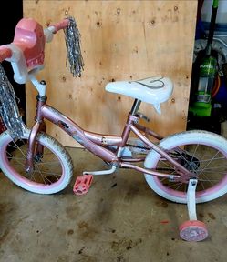 Pink bike w/bubbles