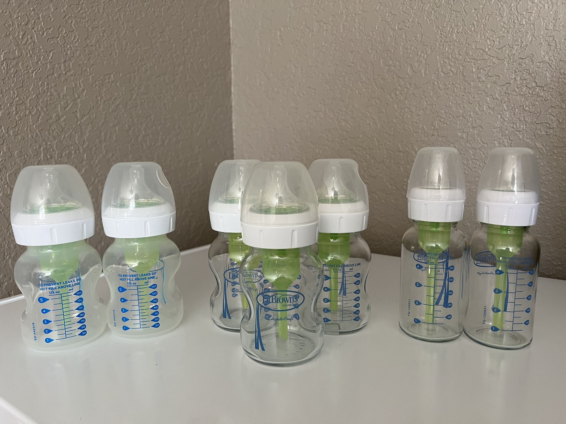 Dr. Brown baby glass bottles