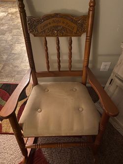 Love Hope Faith Rocking Chair