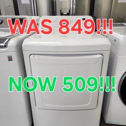 LG 7.3CF ELECTRIC DRYER! 0 DOWN 0% FINANCING! 1YR WARRANTY! 48HR DELIVERY