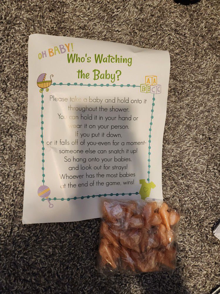 Who's Watching Baby Baby Shower Game