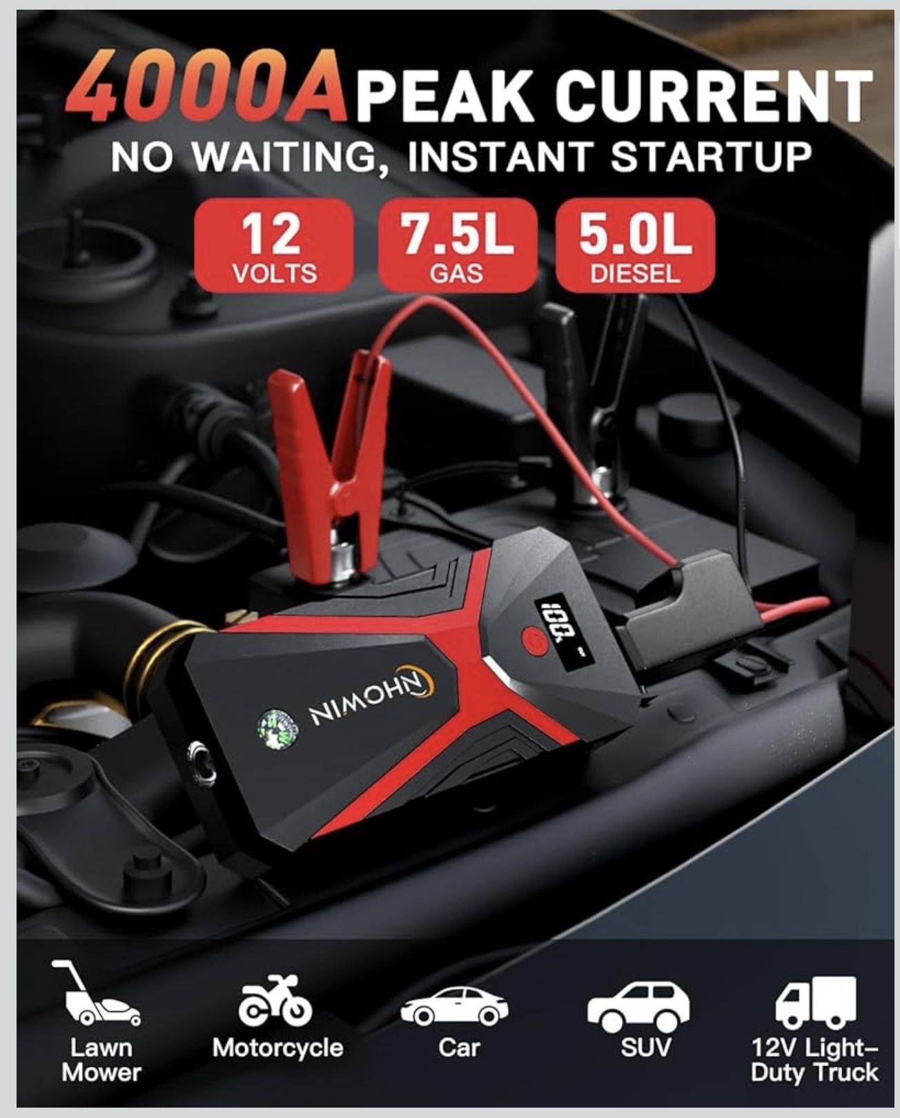 4000A Jump Starter