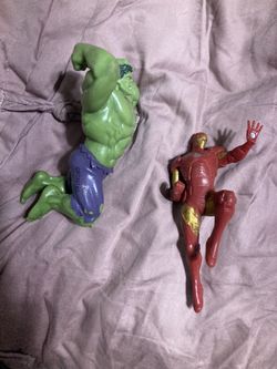 4’’ hulk and Ironman figured