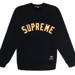 Supreme Kanji Logo Crewneck Black Brand New!