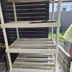 Shelves Resin Free Standing Cabinet 