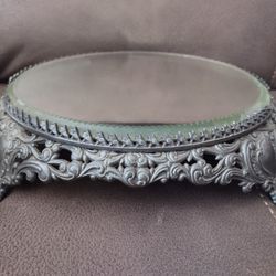 Made In (1895) Silver Plateau Mirror From Biggins& Rodgers