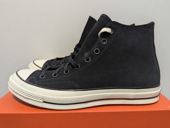 Converse Chuck Taylor 70 All Star Hi Suede Black Egret Men’s 12 A05599C Rare