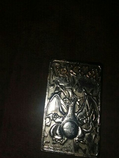 Gold Plated Charizard Pokemon Card