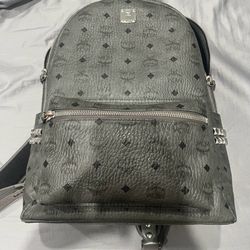 Phantom gray MCM backpack