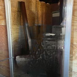 Silver Wood Frame Mirror 