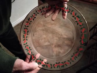Christmas dishes from the seventies very large