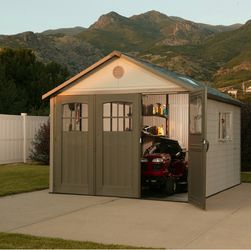 Lifetime Resin Trifold outdoor storage shed 11 x 11
