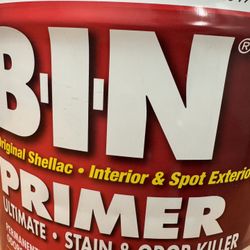Brand New 5 Gallon BIN Shellac Based White Interrior Primer And Sealer