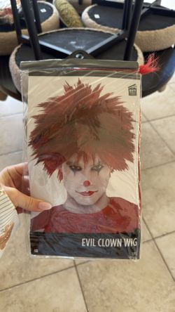 Evil clown Halloween Costume wig 