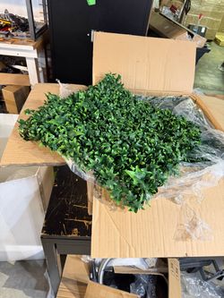 Artificial English Ivy Privacy Fence Panels 20”x20” Set of 12 UV-Resistant Faux Green Wall Decor