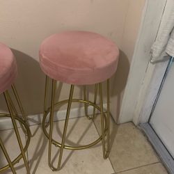 Pink Bar Stool