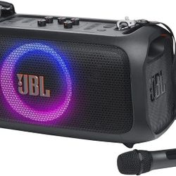 New JBL Party Box One The Go With 2  Wireless Microphones (NEW) 