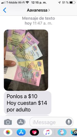 1 boleto para mañana de la feria feirplex 8 dl, mañana último día