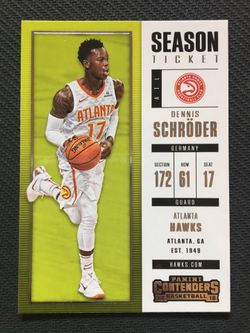 2017-18 Panini Contenders Season Ticket Dennis Schroder