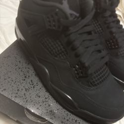 2025 Black Cat Jordan 4s Size 8.5