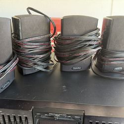 Surround Sound Speakers And Receiver With Equalizer 
