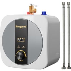 3702 2.5 Gallon Electric Water Heater 110V-120V 1500W Under Sink Hot Water Heater Electric Mini Tank with Pressure Release Vavie, Digital Display, 1/2