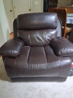 Power Leather Recliner