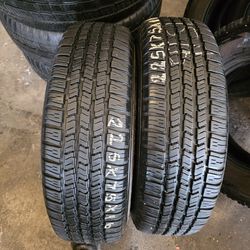 Lt 225/75/16 pair used tire for sale