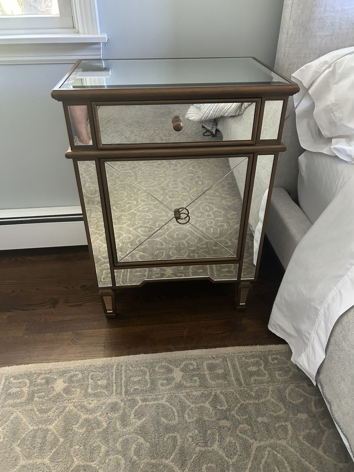 Horchow Mirrored Nightstand/Chest