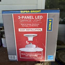 3-panel LED Garage Light