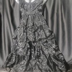 Kids Tim Burton The Adams Family Wednesday TV Show Party Dress