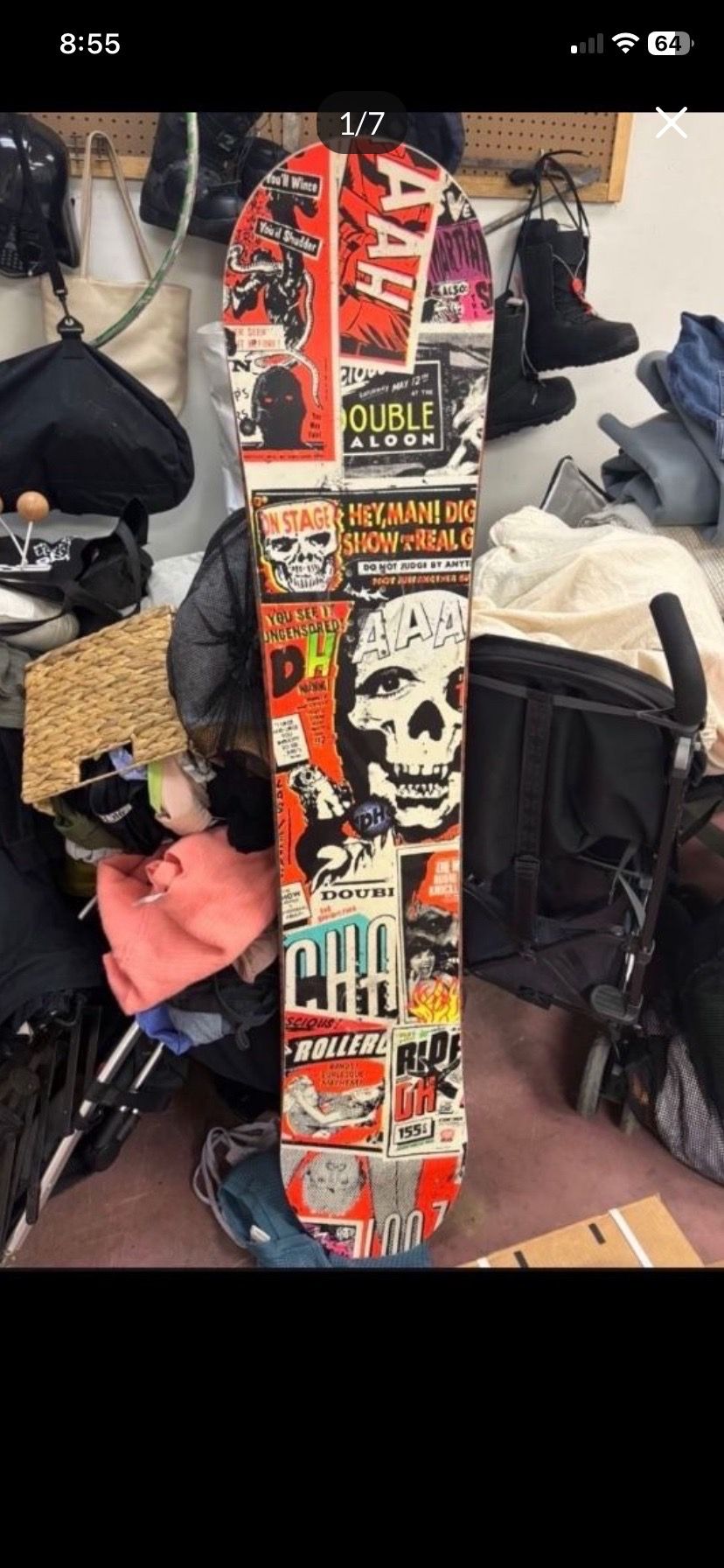 LOW PRICE MOVING- AHA $600 RETAIL CUSTOM SNOWBOARD