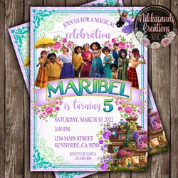 Encanto Birthday Party Invitations