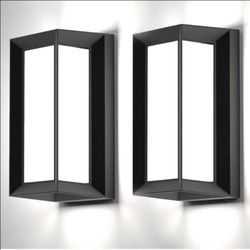 (Brand New in Box)
Sytmhoe Outdoor Wall Sconce Lights, 2Packs 24W 5000K Daylight White Aluminum Exterior Light Fixture Wall Mount Ip65 Waterproof, Led