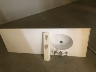 Sink with faucet