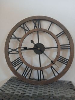 Roman numeral large wall clock