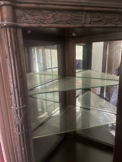 Glass bamboo cabinet